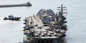 Read more about the article North Korea threatens to strike a U.S. aircraft carrier on Friday
